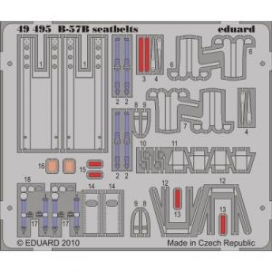 Eduard MAQUETTE B 57B SAETBELTS AIRFIX 1/48 49495