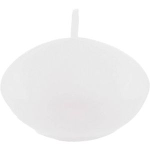 Ruedelafete Set de 6 bougies FLOTTANTES, Blanc