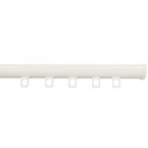 Tringle rail pour rideau en aluminium L.2 m - Blanc