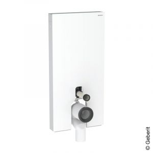Geberit Monolith Plus Module sanitaire H: 114,5 cm, pour cuvette à poser, 131203SI7,