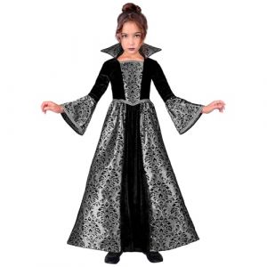 Ruedelafete W WIDMANN MILANO Party Fashion - Costume vampire pour enfant, robe longue, suceur de sang, déguisement gothique pour Halloween