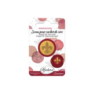 Image de Aladine Sceau Fleur de Lys pour Cachet de Cire - En Laiton - Embosseur Pistolet à Cire - Pour Carterie, Loisirs Créatifs - 70217