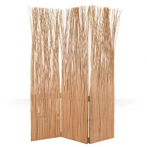 Paravent Homestyle4u - 3 parties - 170 x 120 cm - Osier