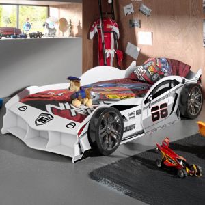 Vipack Furniture Lit voiture Max 90x200cm - blanc