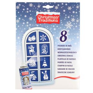 8 pochoirs de Noël