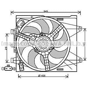 Image de Ava Quality Cooling Ventilateur (refroidissement moteur) FIAT 500 (247FT7564)