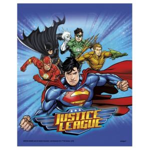 Unique Industries Inc 8 Sacs de fête Justice League 18 x 23 cm Taille