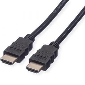 Roline Câble HDMI High Speed avec Ethernet, Noir, 1,5 m