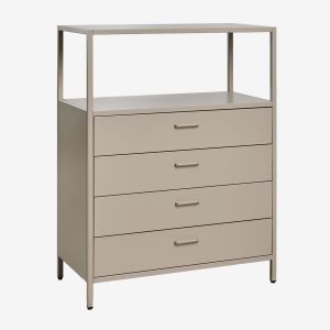 Commode En Acier Janine Moka Brown