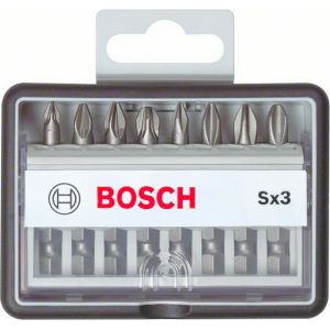 Bosch 2607002558 - Set de 8 embouts de vissage Robust Line extra-dure PH PZ L 49 mm