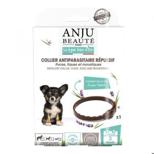 Anju Beaut&eacute; Paris Collier insectifuge pour chiot coloris marron - 35 cm