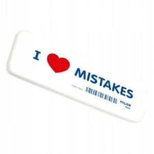 Gomme blanche g&eacute;ante MILAN I Love Mistakes 14cm