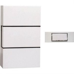 Chacon Carillon filaire 1 mélodie Bouton poussoir avec rétroéclairage