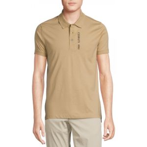 Cerruti Polo En Coton Velino Logo Brod&eacute; Vertical Homme