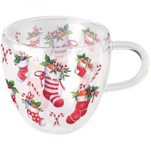 Ambiente Tasse &Agrave; Th&eacute; En Verre Double Paroi No&euml;l 200 Ml