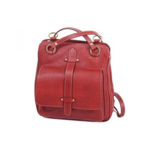 Image de Katana Sac &agrave; dos en cuir de Vachette gras K 32605 - Rouge - Cuir - Femme