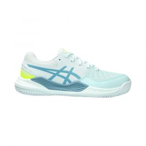 Image de Asics Gel-Resolution 9 GS Chaussure Terre Battue Enfants - Blanc, Turquoise