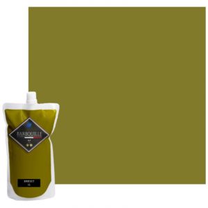 Peinture acrylique lessivable mat BARBOUILLE - Pour murs et plafonds - 1L - Vert Brexit