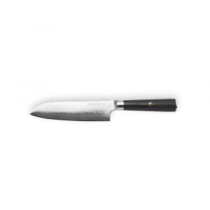 Fauchon Couteau santoku Damas noir - 29.5 cm
