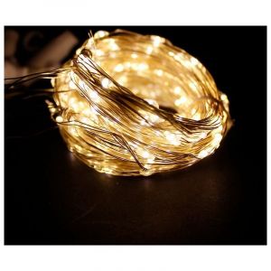 Guirlande LED Rideau USB 3x3M 300 LED - Blanc Chaud - SILUMEN