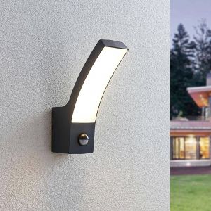 Led Applique extérieure 'Ilvita' en aluminium - anthracite (ral 7016), blanc opale