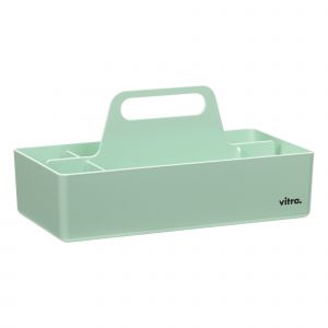 vitra Bac de rangement Toolbox RE / Recyclé - Compartimenté / 32 x 16 cm vert en matière plastique