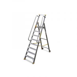 Escabeau 8 marches - Hauteur max. de travail 3.69m - 9308-R