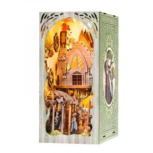 Dam Le voyage de dorothy. Book nook en bois, design 3d r&eacute;aliste.