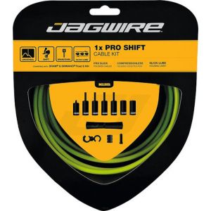 Jagwire 1X Pro Shift Set de c&acirc;ble de d&eacute;railleur, green C&acirc;bles & Gaines