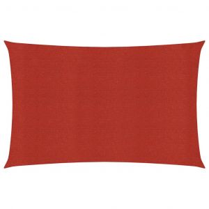 VidaXL Voile d'ombrage 160 g/m² Rouge 3x4,5 m PEHD