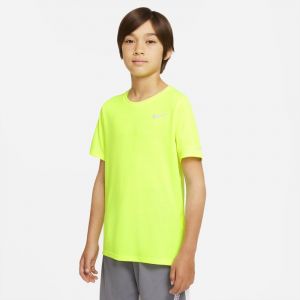 Nike Tshirt DriFit Miler Jaune - Taille 14 Ans