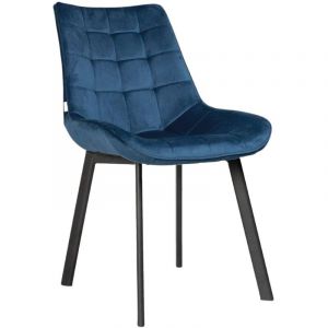 Chaise colin velours bleu marine 53x61x88cm 816333 87007628 87007628 87007628 87007628 87007628 87007628 87007628