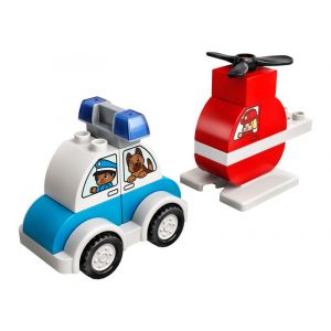 Lego DUPLO 10957 Mon premier hélicoptère de pompiers et voiture de police