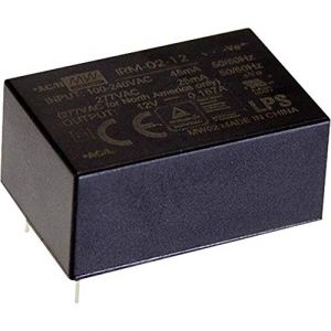 Mean well IRM-02-12S Alimentation CA/CC pour circuits imprimés 12 V/DC 167 mA 2 W D920011