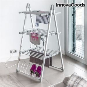 Étendoir à Linge Électrique Pliable Compak InnovaGoods 300W 30 Barres Gris