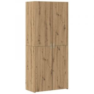 VidaXL Buffet haut en chêne artisanal 40x42,5x185 cm en bois d'ingénierie