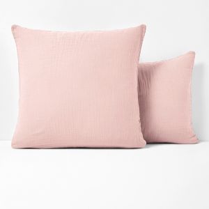Taie d'oreiller enfant unie gaze de coton, K la Nude Taille 50x70 cm;63x63 cm