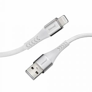 Intenso C&acirc;ble USB &laquo; A315L &raquo; &ndash; USB-A vers Lightning, 1,5 m, blanc (emballage blister pour la vente au d&eacute;tail)