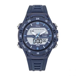 Tekday Montre homme - 656221 Bracelet Résine Bleu