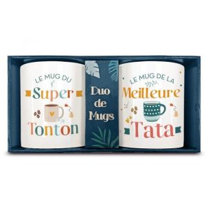 Coffret Duo De Mugs Meilleure Tata & Super Tonton