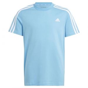 Adidas 3 Stripes Tee T-shirt Gar&ccedil;ons - Bleu Clair, Blanc