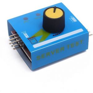 Testeur Servo 3CH 4.8V-6V Examinateur Esc Analogique et Numérique, Couleur Bleue