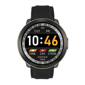 Montre connect&eacute;e en cuir Watchmark WM18