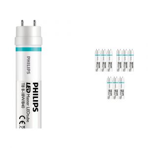 Philips Lot 10x LEDtube T8 MASTER Value (EM Mains) High Output 8W 1050lm - 840 Blanc Froid | 60cm - Équivalent 18W