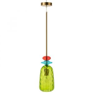 Lampe Suspension en Verre Laurence 160cm Vert