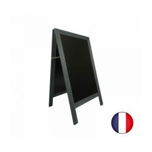 C valet stop trottoir avec cadre bois couleur anthracite dimensions 127 x 75 cm Anthracite