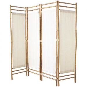 Box and beyond Paravent en Polycoton et Bambou
