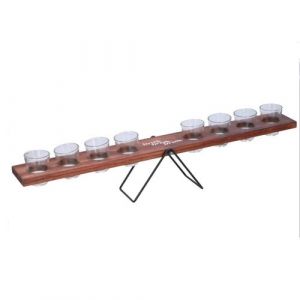 Guizmax Jeu de bascule a boire avec 8 verre shooter equilibre bois shot