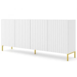Lara - buffet bas - pieds dorés - 200 cm