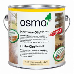 Osmo Huile cire incolore satinée 2,5L produit de finition pour parquet